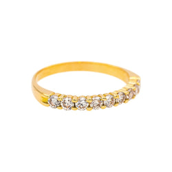 Bague Alliance en or jaune et diamants - Castafiore