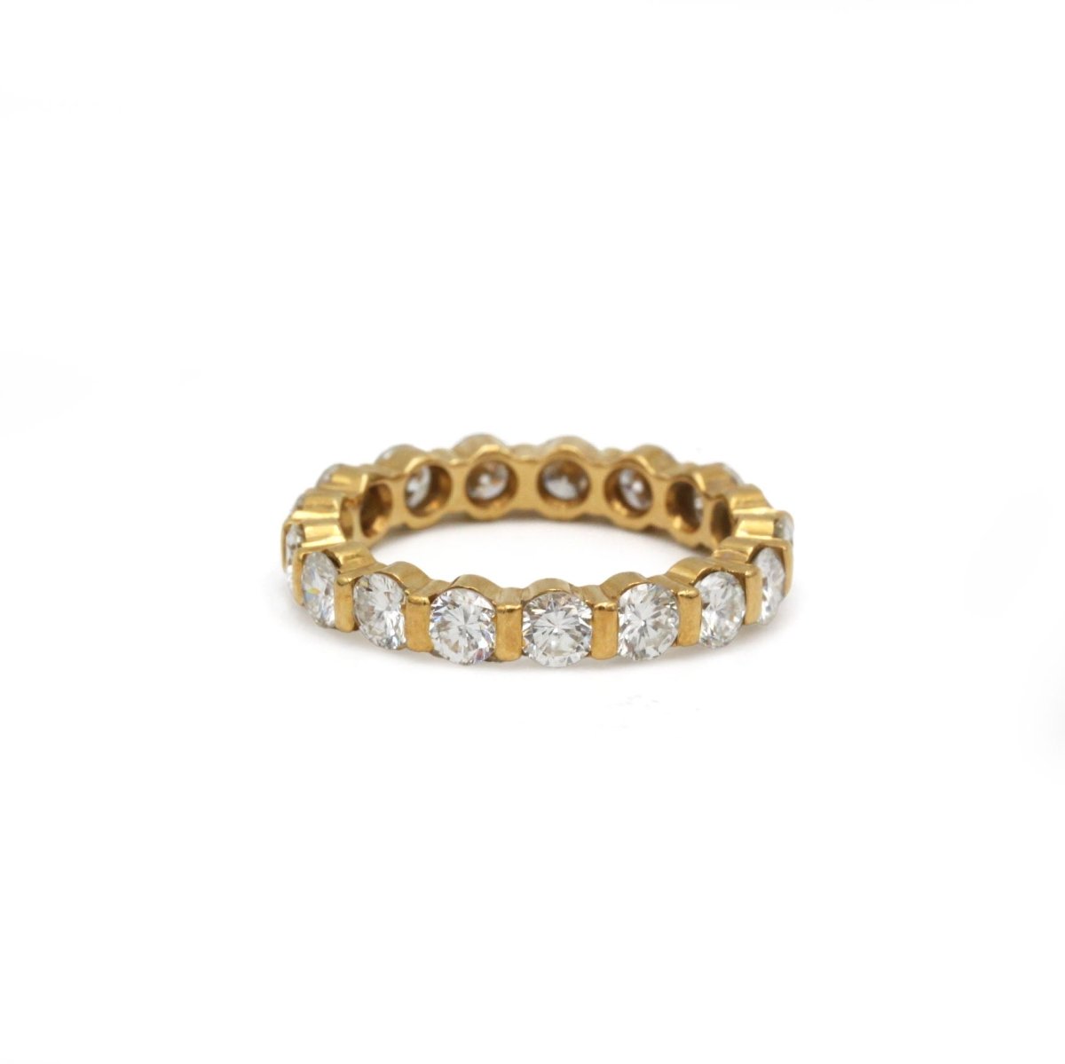 Bague Alliance en or jaune et diamants - Castafiore