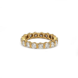 Bague Alliance en or jaune et diamants - Castafiore