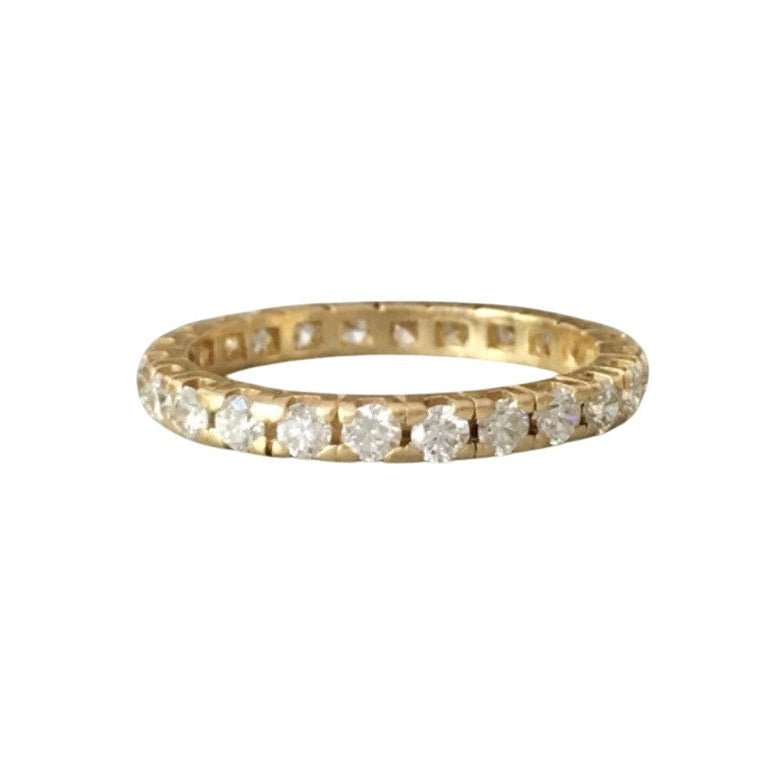 Bague Alliance en or jaune et diamants - Castafiore