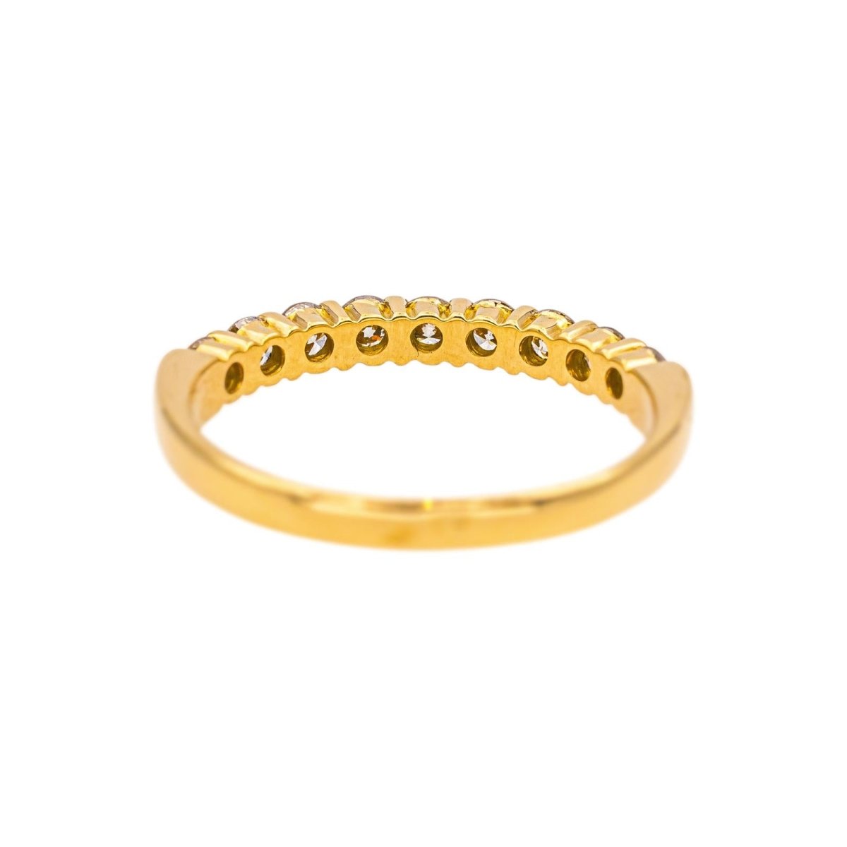 Bague Alliance en or jaune et diamants - Castafiore