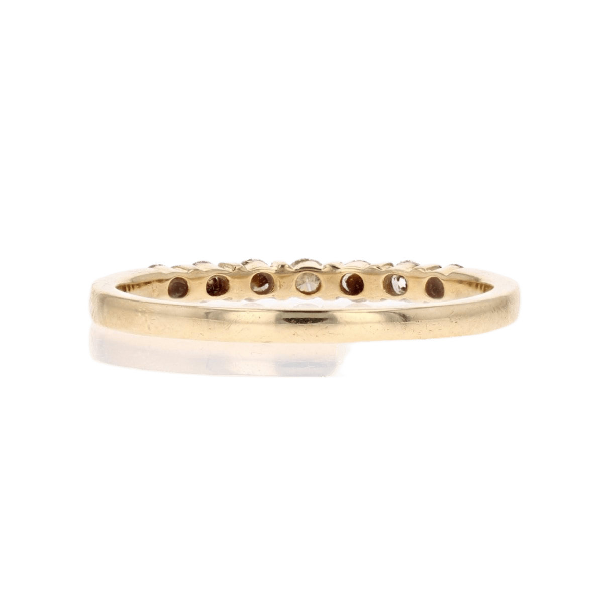 Bague Alliance en or jaune et diamants - Castafiore