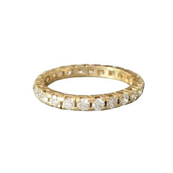 Bague Alliance en or jaune et diamants - Castafiore