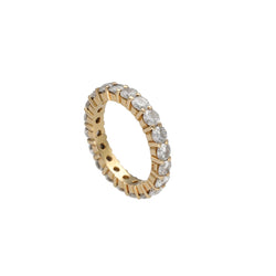 Bague Alliance en or jaune et diamants - Castafiore