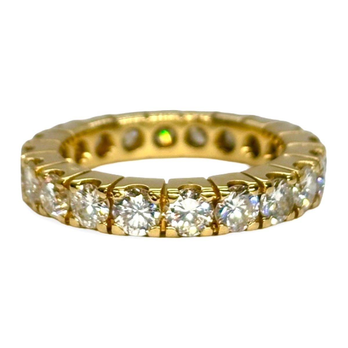 Bague Alliance en or jaune et diamants - Castafiore