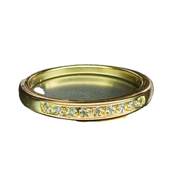 Bague Alliance en or jaune et diamants - Castafiore