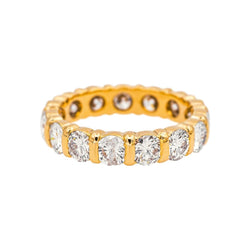 Bague Alliance en or jaune et diamants - Castafiore