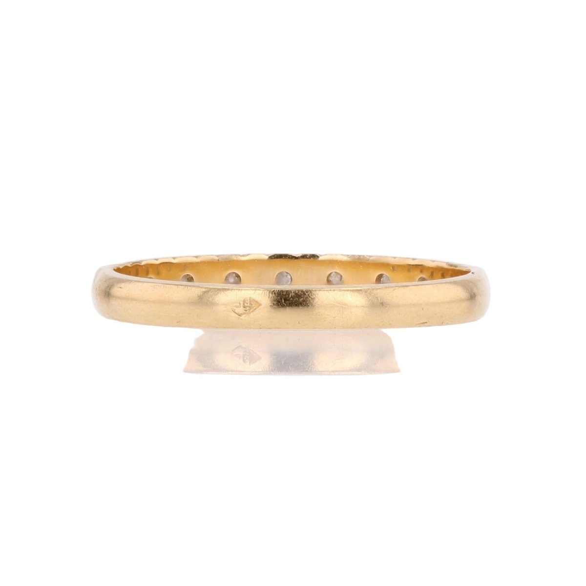 Bague Alliance en or jaune et diamants - Castafiore