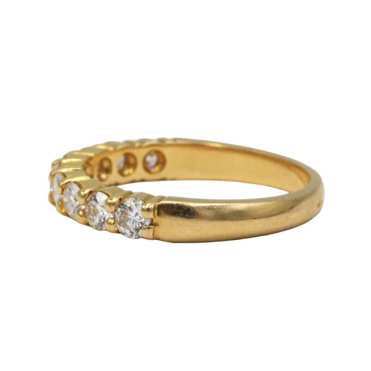 Bague Alliance en or jaune et diamants - Castafiore