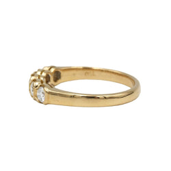 Bague Alliance en or jaune et diamants - Castafiore
