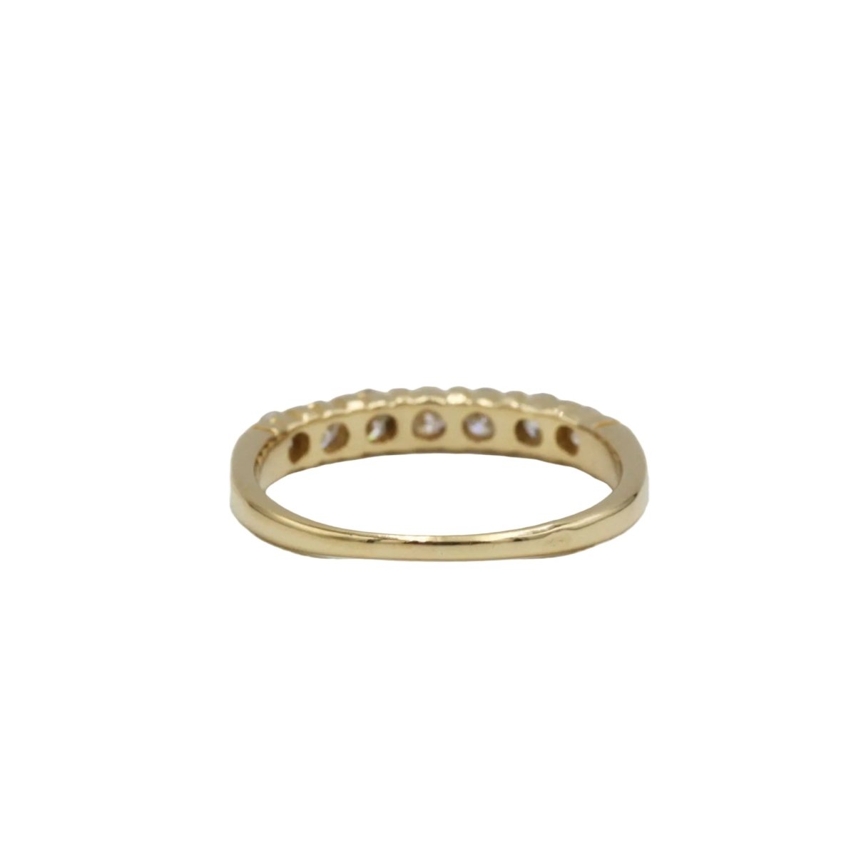 Bague Alliance en or jaune et diamants - Castafiore