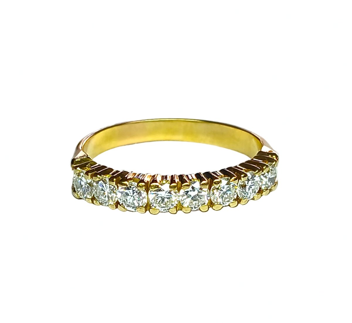 Bague Alliance en or jaune et diamants - Castafiore