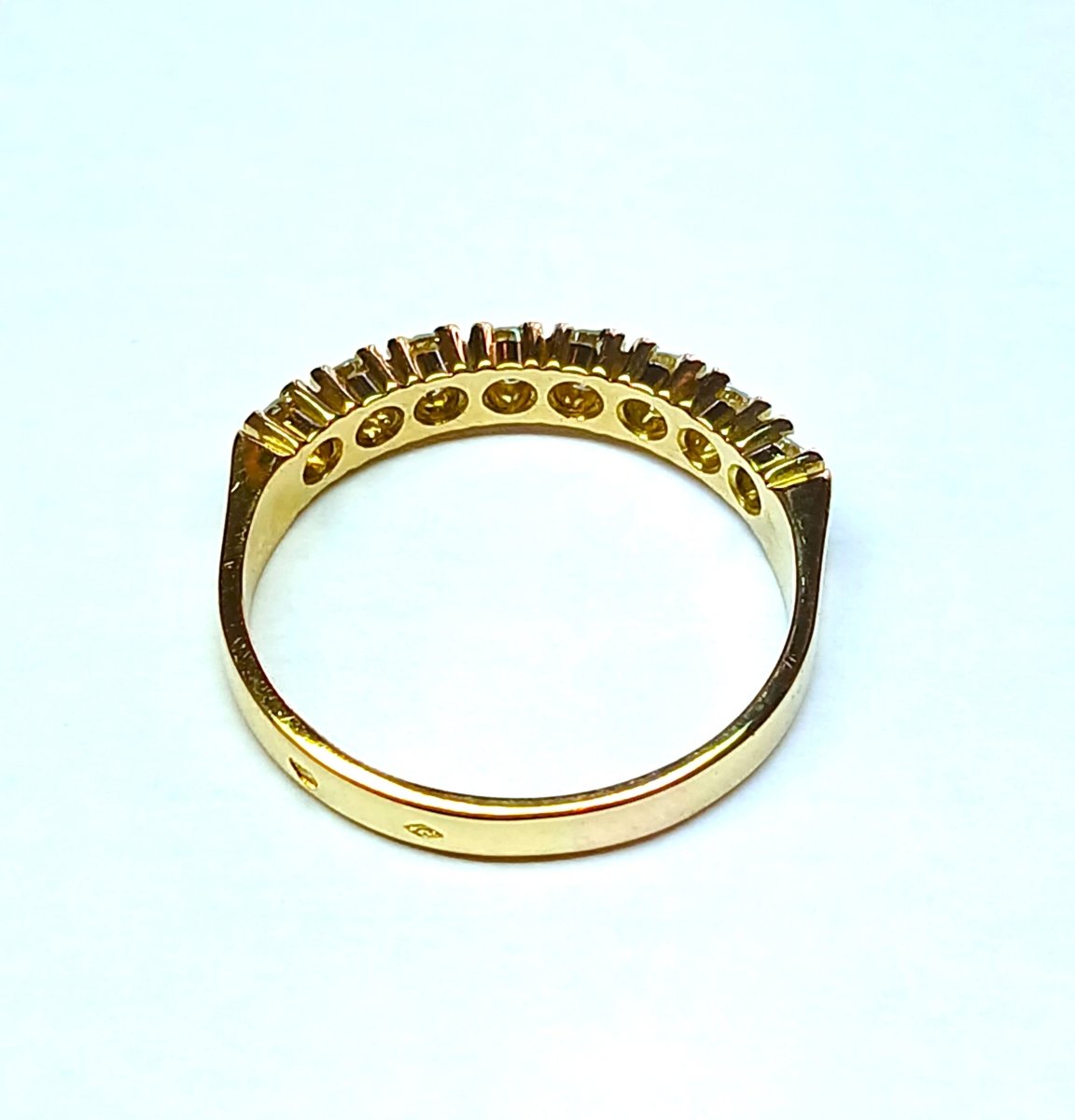 Bague Alliance en or jaune et diamants - Castafiore