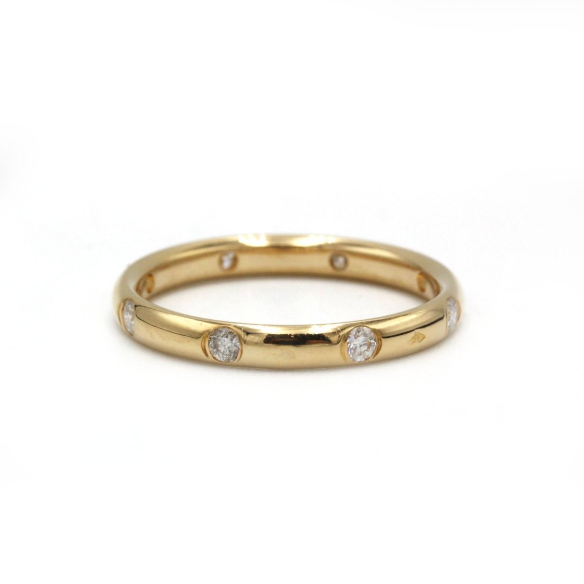 Bague Alliance en or jaune et diamants - Castafiore