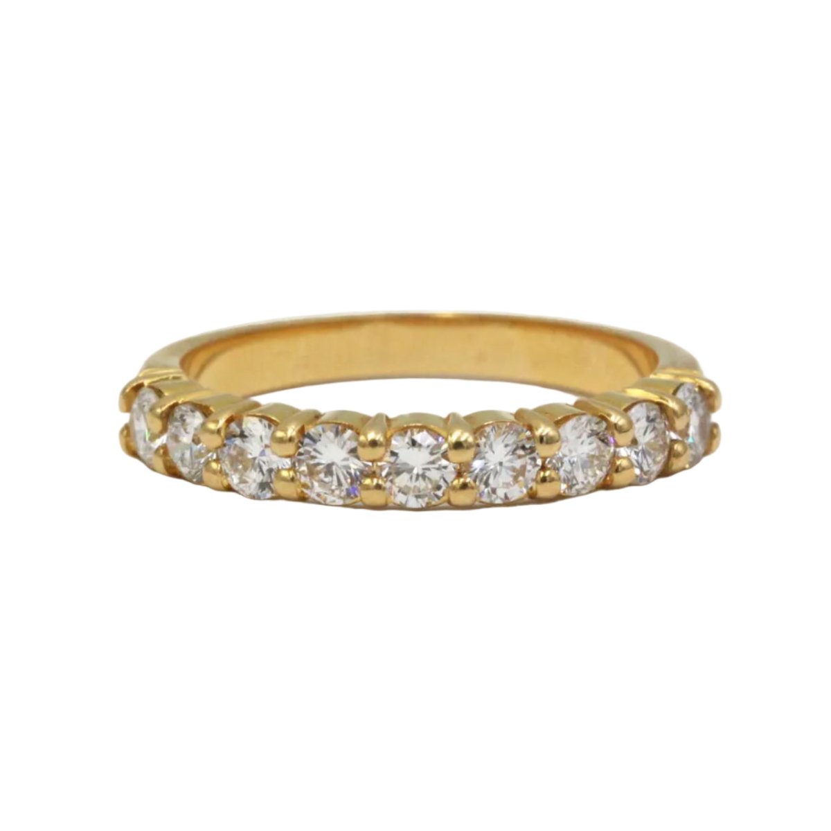 Bague Alliance en or jaune et diamants - Castafiore