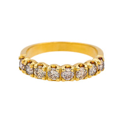 Bague Alliance en or jaune et diamants - Castafiore