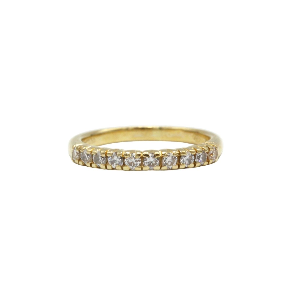 Bague Alliance en or jaune et diamants - Castafiore