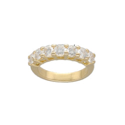 Bague Alliance en or jaune et diamants - Castafiore
