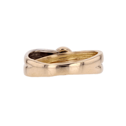 Bague Alliance en or jaune, or blanc et diamant - Castafiore