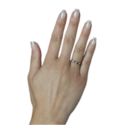 Bague Alliance en or jaune, saphirs et diamants - Castafiore