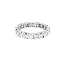 Bague Alliance en platine et diamants - Castafiore