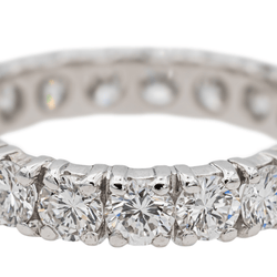 Bague Alliance en platine et diamants - Castafiore