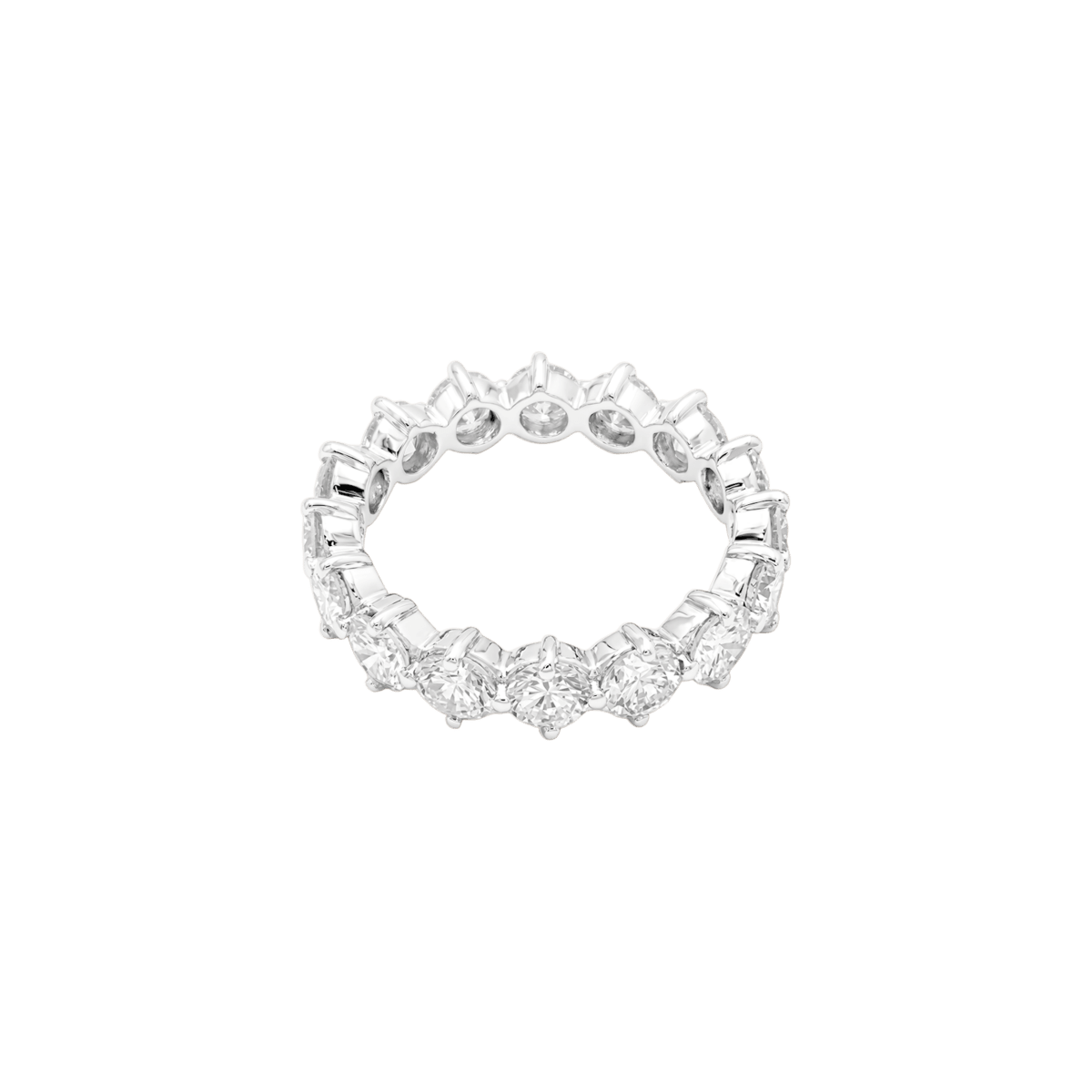 Bague Alliance en platine et diamants - Castafiore