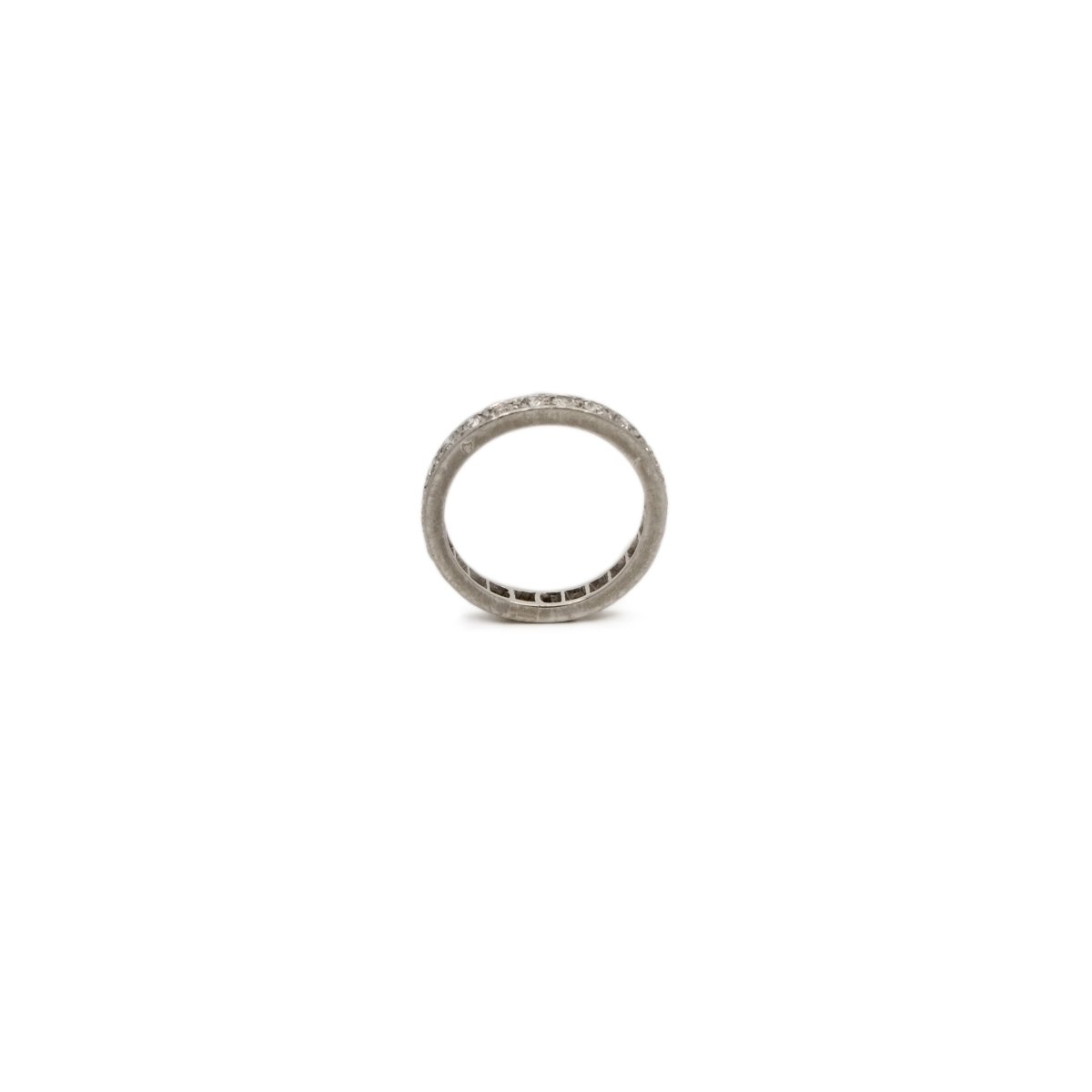 Bague Alliance en platine et diamants - Castafiore