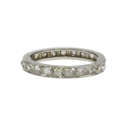 Bague Alliance en platine et diamants - Castafiore