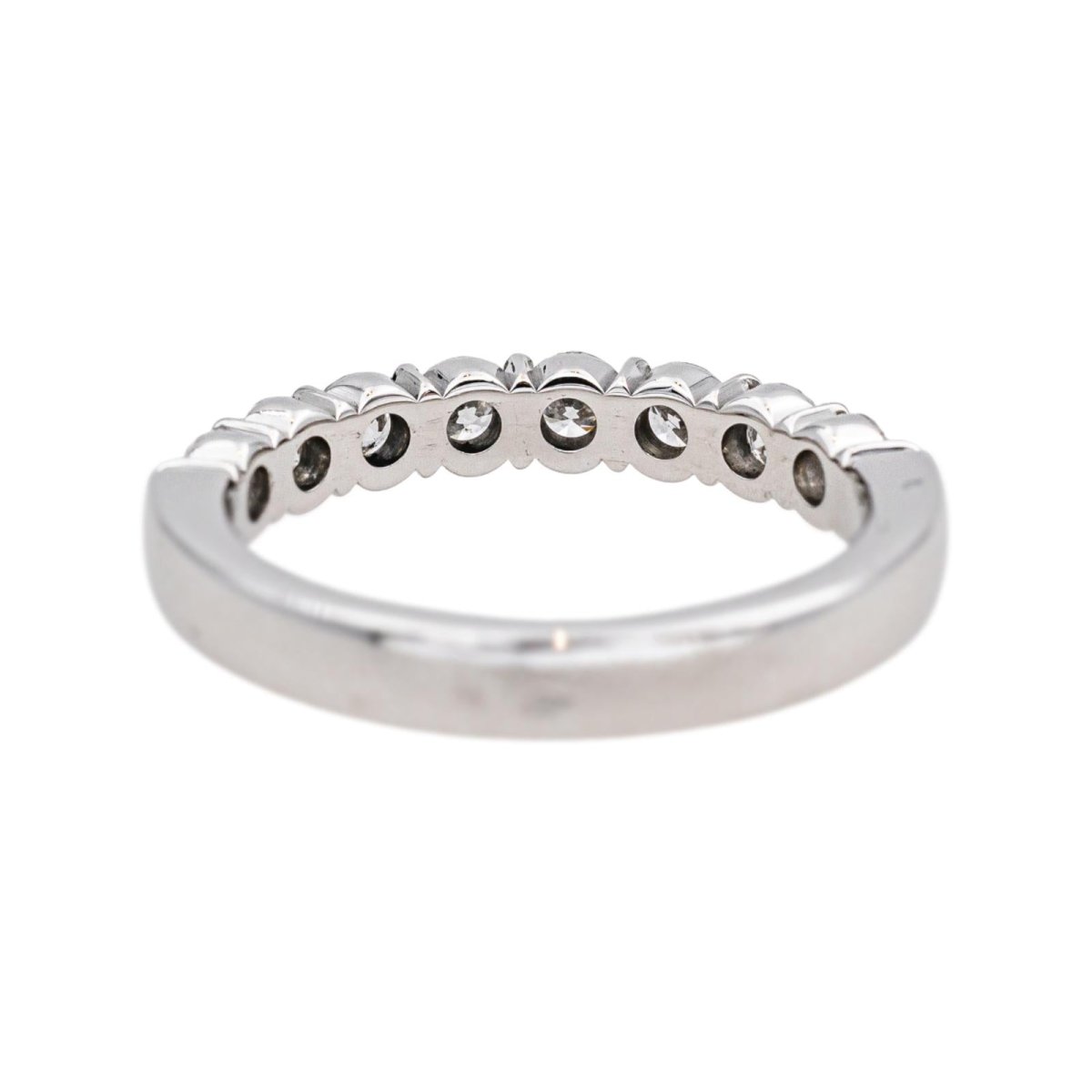 Bague Alliance en platine et diamants - Castafiore