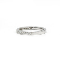 Bague Alliance en platine et diamants - Castafiore