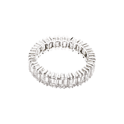 Bague Alliance en platine et diamants - Castafiore