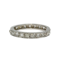 Bague Alliance en platine et diamants - Castafiore