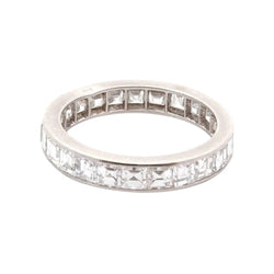 Bague Alliance en platine et diamants - Castafiore