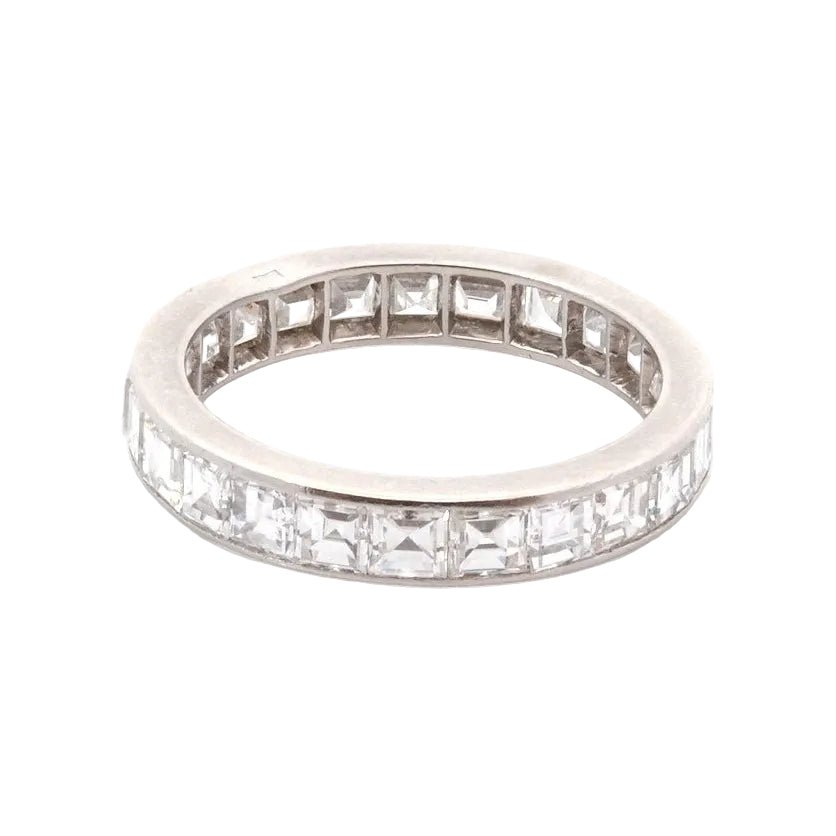 Bague Alliance en platine et diamants - Castafiore