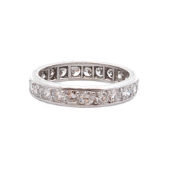 Bague Alliance en platine et diamants - Castafiore