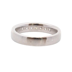Bague Alliance en platine et diamants - Castafiore
