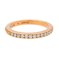 Bague Alliance FRED "Force 10" en or rose et diamants - Castafiore