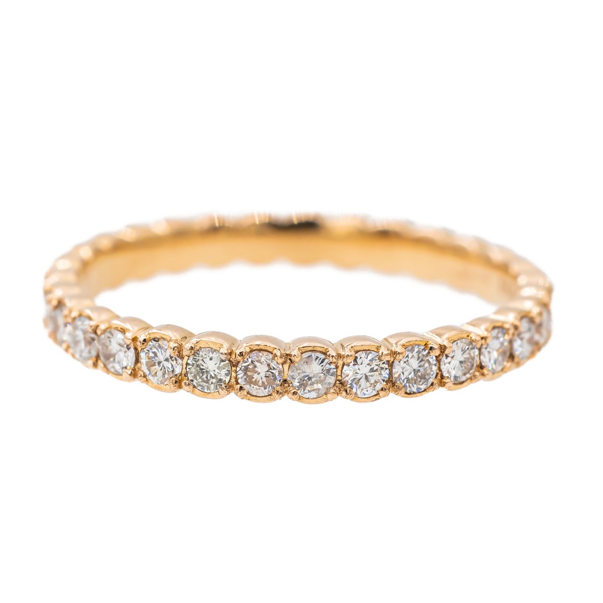 Bague Alliance Ginette NY "Be Mine" en Or jaune et Diamant - Castafiore