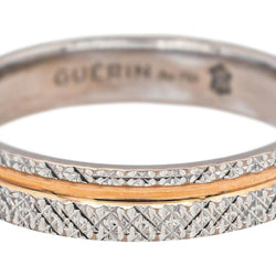 Bague Alliance GUÉRIN en or blanc et or rose - Castafiore