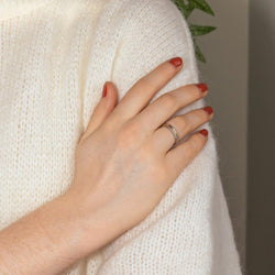 Bague Alliance GUÉRIN en or blanc et or rose - Castafiore