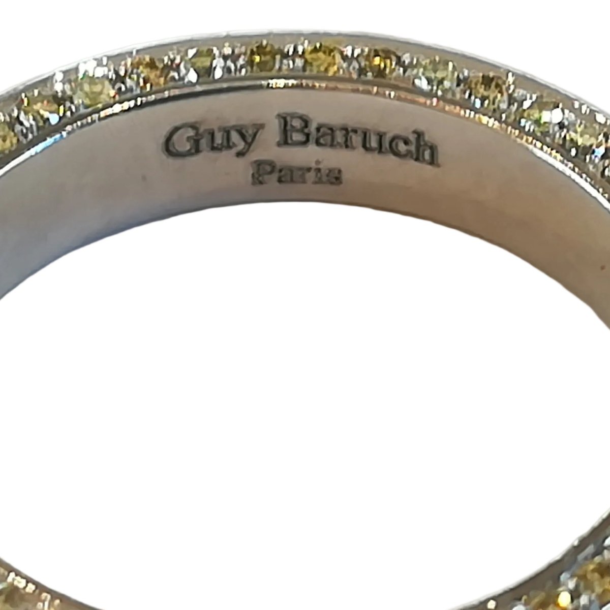 Bague Alliance GUY BARUCH en platine et diamants - Castafiore