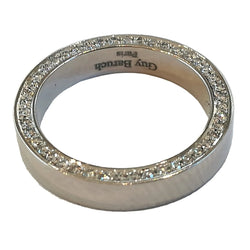Bague Alliance GUY BARUCH en platine et diamants - Castafiore