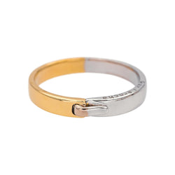 Bague Alliance GUY LAROCHE en or blanc et or jaune - Castafiore