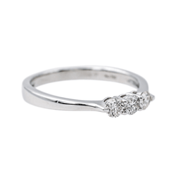Bague Alliance MAUBOUSSIN "L'alliance du Nouveau Monde" en or blanc et diamants - Castafiore