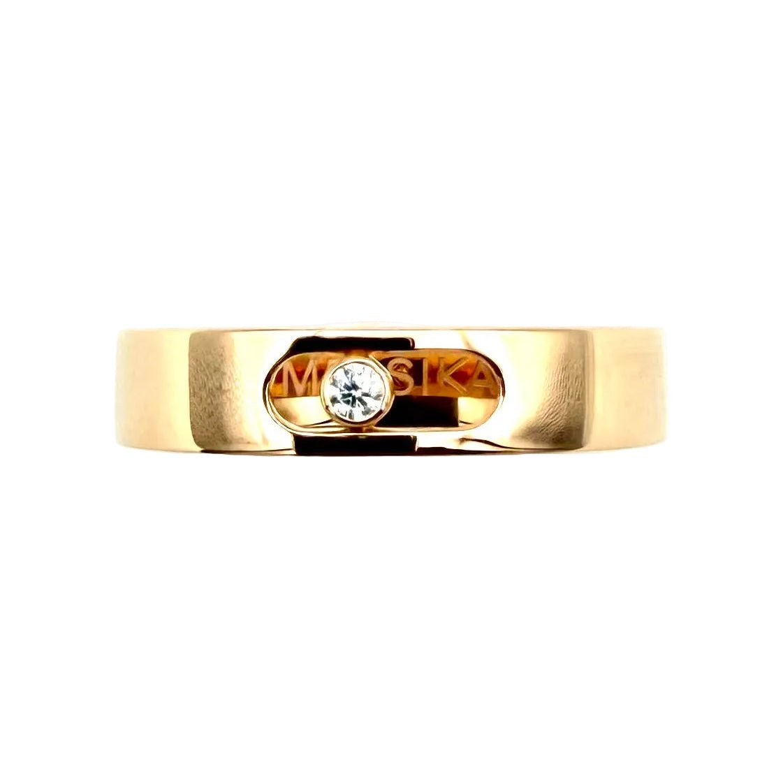 Bague Alliance MESSIKA "Alliance Move Joaillerie" PM en or rose et diamant - Castafiore