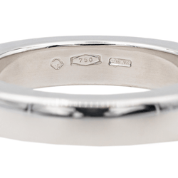 Bague Alliance OMEGA "Ruban confort" en or blanc et diamant - Castafiore