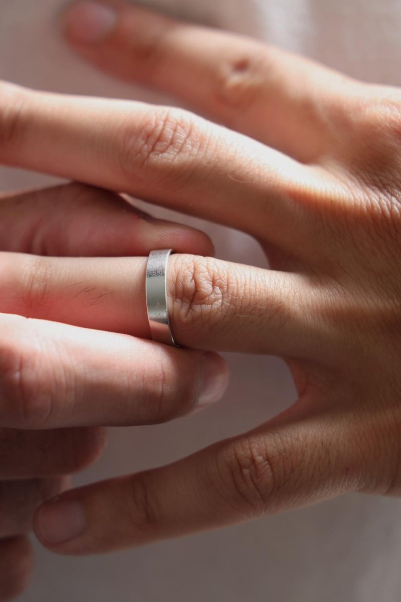 Bague Alliance Or blanc - Castafiore