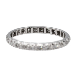 Bague Alliance Or blanc Diamant - Castafiore