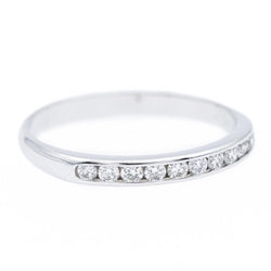 Bague Alliance Or blanc Diamant - Castafiore